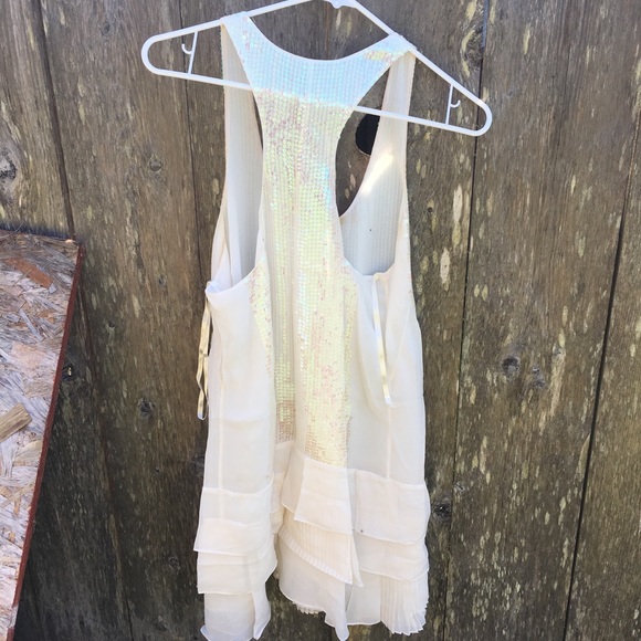 White sequin BCBG dress - worn once - Picture 3 of 4